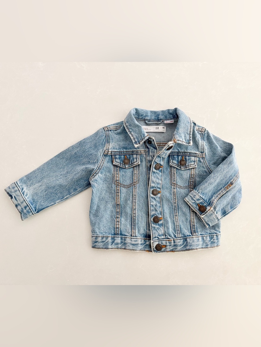 Zara Baby Light Wash Denim Jacket | 9–12M